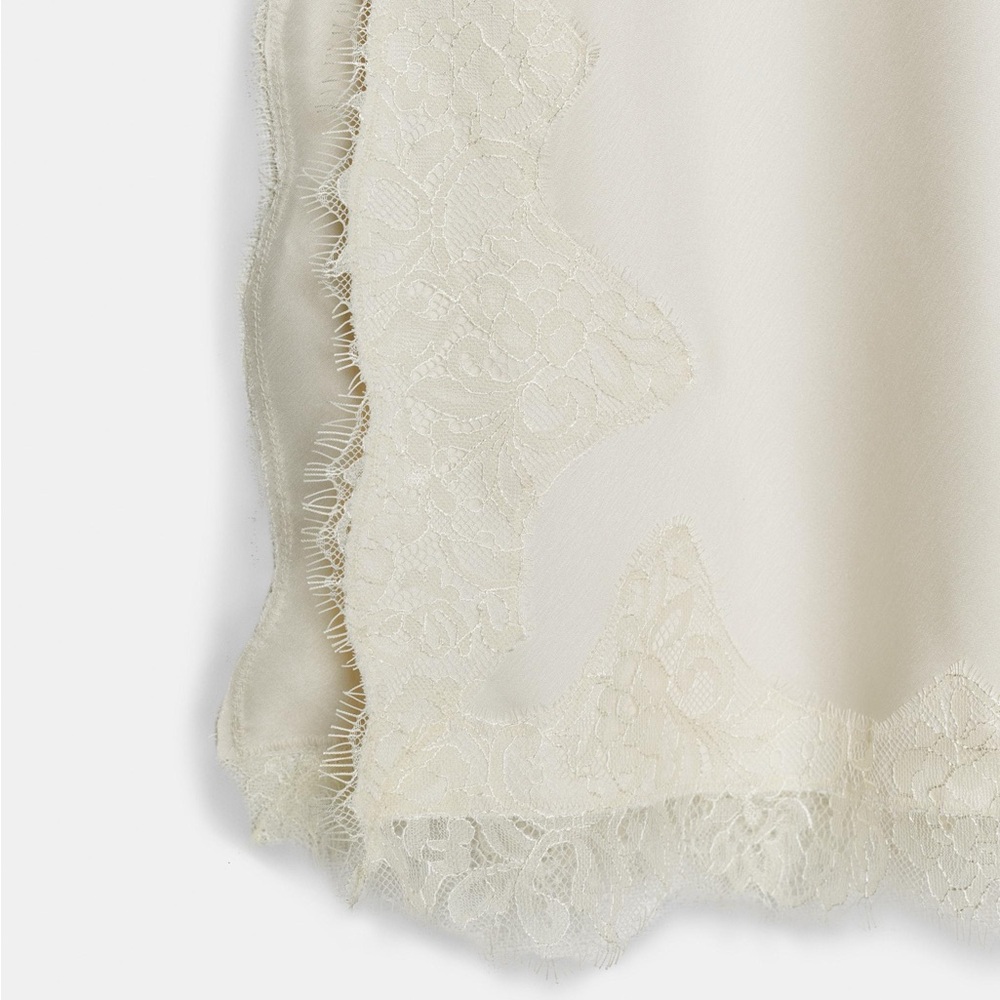 ZW COLLECTION LACE SLIP DRESS - Beige - Picture 6 of 12